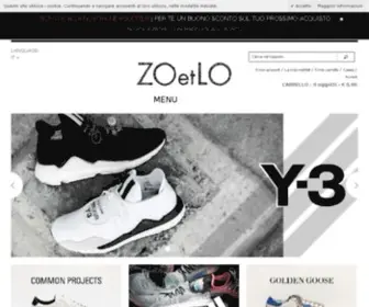 Zoetlo.com(Abbigliamento Uomo Donna) Screenshot