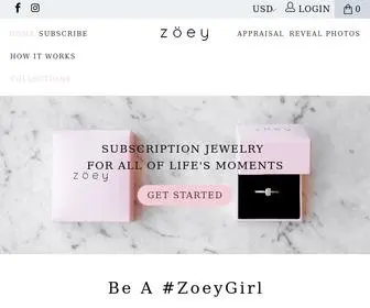 Zoey.co(Monthly Jewelry Subscription Box) Screenshot