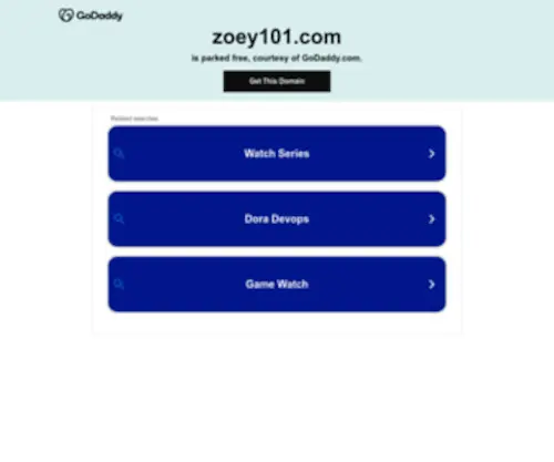 Zoey101.com(Zoey 101) Screenshot