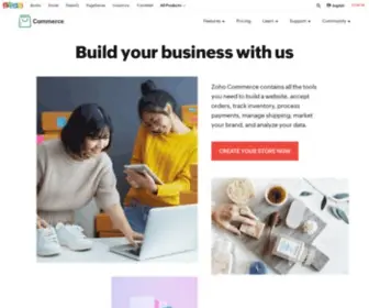 Zohocommerce.com(Online Store Builder) Screenshot