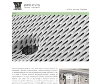 Zohostone.com(Cladding products) Screenshot