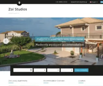 Zoiapartments.gr(Zoi Luxury Apartments & Studios in Tsilivi Zante) Screenshot