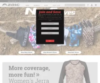 Zoic.com(Mountain Bike Clothing & Accessories) Screenshot
