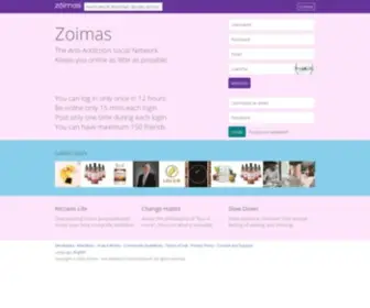 Zoimas.com(Zoimas Social Network) Screenshot