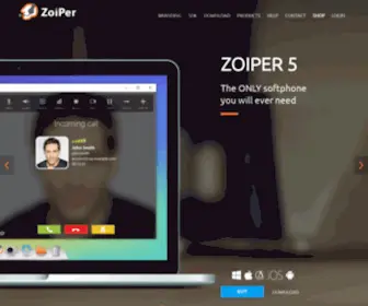 Zoiper.com(Free VoIP SIP softphone dialer with voice) Screenshot