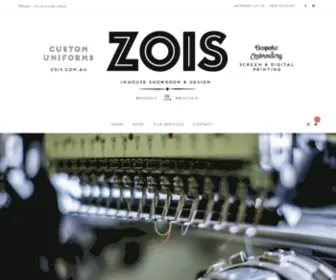 Zois.com.au(Zois Embroidery) Screenshot