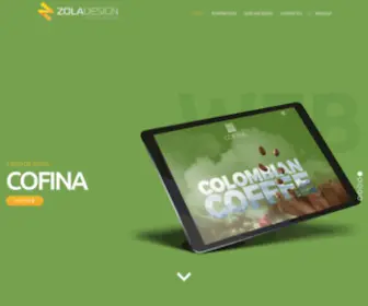 Zoladesign.com(Zola Design es una empresa web radicada en Bogotá) Screenshot