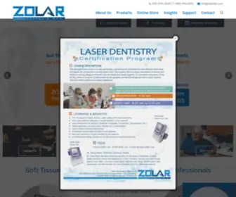 Zolartek.com(Soft Tissue Dental Laser) Screenshot