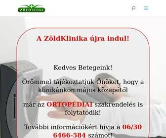 Zoldklinika.hu(Zöldklinika) Screenshot