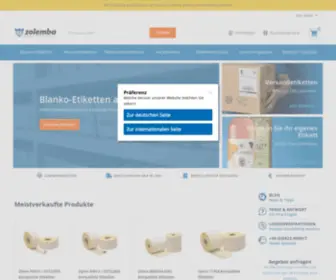 Zolemba.de(Etiketten Bestellen) Screenshot