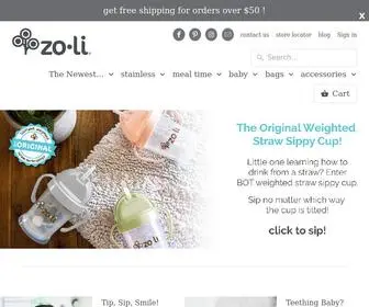 Zoli-INC.com(Innovative Products for the Baby and Family) Screenshot