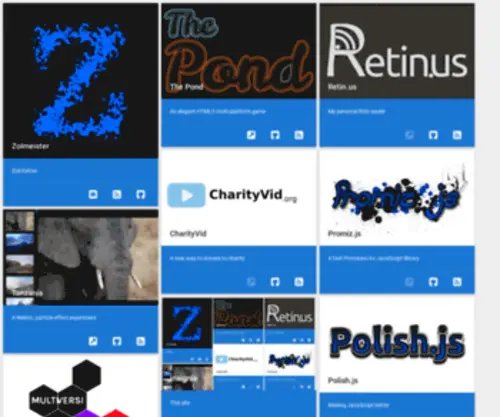 Zolikahan.com(Personal portfolio of projects for Zolmeister) Screenshot