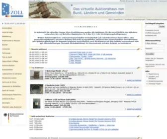 Zoll-Auktion.de(Startseite) Screenshot