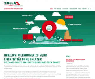 Zollas.de(Zollas Verzollungen GmbH) Screenshot