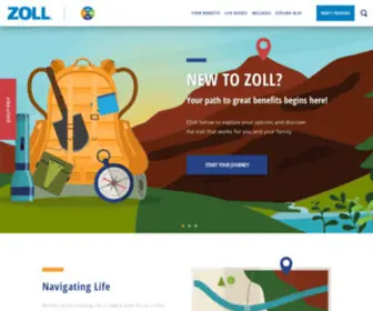 Zollbenefits.com(Encouraging employees and their families to lead healthy and rewarding lives) Screenshot
