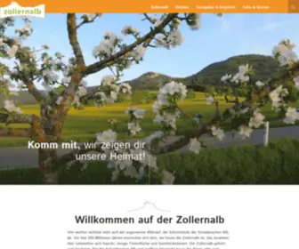 Zollernalb.com(Die Zollernalb. So viel Alb) Screenshot