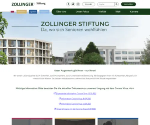 Zollinger-Stiftung.ch(Zollinger Stiftung) Screenshot