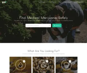 Zolr.co.za(Safely Find & Buy Medical Marijuana in South Africa) Screenshot