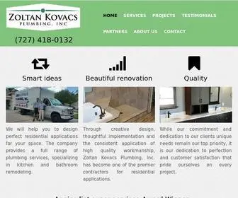 Zoltankovacsplumbing.com(Master Plumber Palm Harbor) Screenshot