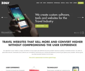 Zolv.com(Travel Web Design & Development Agency) Screenshot