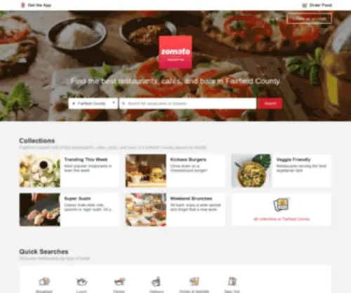Zomato.com(East of England Restaurants) Screenshot