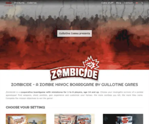 Zombicide.com(Zombicide) Screenshot