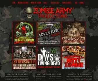 Zombiearmyproductions.com(Zombie Army Productions) Screenshot