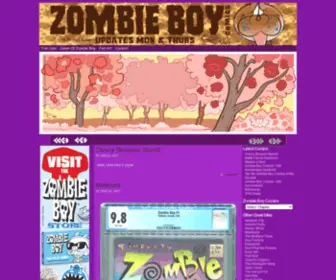 Zombieboycomics.com(Zombie Boy) Screenshot