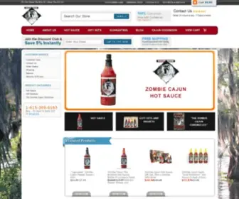 Zombiecajunsauce.com(Zombie Cajun Hot Sauce) Screenshot