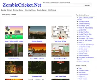 Zombiecricket.net(Zombie Cricket) Screenshot