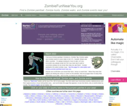 Zombiefunnearyou.org(Fruit) Screenshot