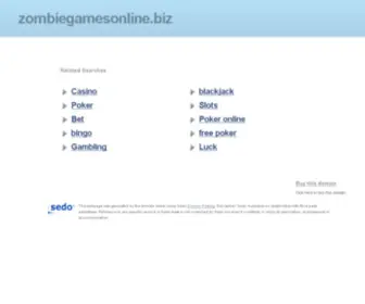 Zombiegamesonline.biz(Zombie games) Screenshot