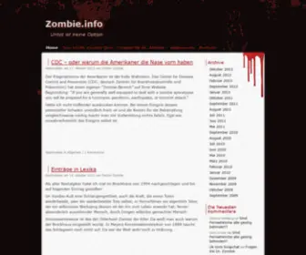 Zombie.info(Doktor Zombie) Screenshot