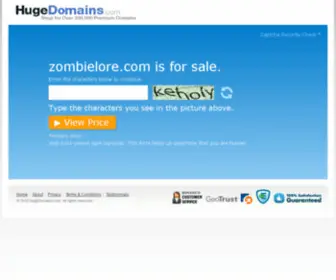 Zombielore.com(ZombieLore) Screenshot