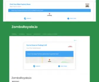Zombsroyaleio.com(Zombs Royale unblocked) Screenshot
