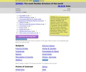 Zomdir.com(Anything, Anywhere) Screenshot