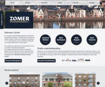 Zomermakelaars.com(Zomer Makelaars Zwolle) Screenshot