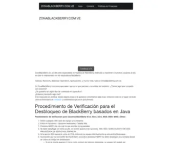 Zonablackberry.com.ve(zonablackberry) Screenshot