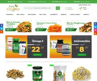 Zonacerealista.com.br(Zona Cerealista Online: Loja de Produtos Naturais e Orgânicos) Screenshot