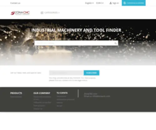 Zonacnc.com(Compra y venta de maquinaria industrial y herramienta nueva y usada) Screenshot