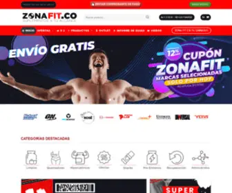 Zonafit.co(Nutrición deportiva en Colombia) Screenshot