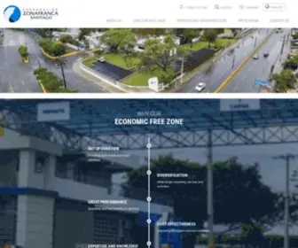 Zonafrancasantiago.com(Corporación Zona Franca Santiago) Screenshot