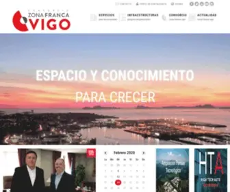 Zonafrancavigo.com(Portal Web del Consorcio Zona Franca de Vigo) Screenshot
