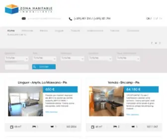 Zonahabitable.com(Inmobiliaria ZONA HABITABLE) Screenshot