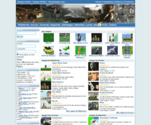 Zonajuegos.com(Zonajuegos) Screenshot