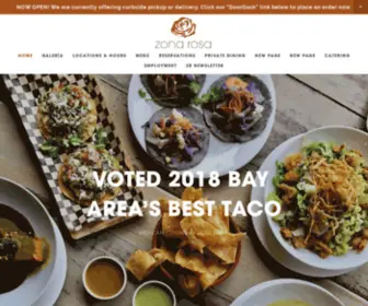 Zonarosadining.com(Zona Rosa) Screenshot