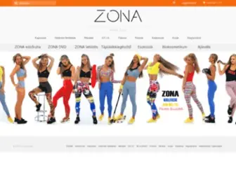 Zonawebshop.hu(Péntek Enikő által tervezett edzőruhák és egyéb kiegészítők) Screenshot