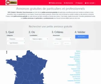 Zone-Annonces.net(Annonces gratuites de particuliers et professionnels) Screenshot