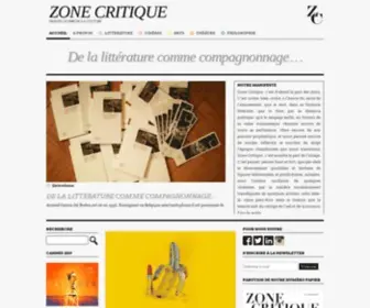 Zone-Critique.com(ZONE CRITIQUE) Screenshot