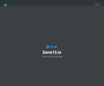 Zone13.io(Information Security Blog) Screenshot